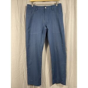 Callaway Golf Pants Blue Pinstripe Lightweight Casual Slacks 33‎ x 29 Preppy
